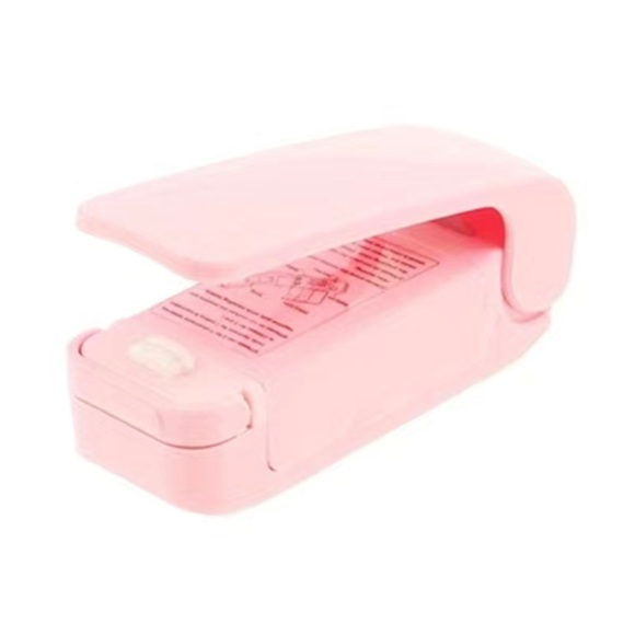 Mini Pink Portable Home Heat Bag Sealer, for Plastic Bags, Reseal Snack Bags - Picture 14 of 15